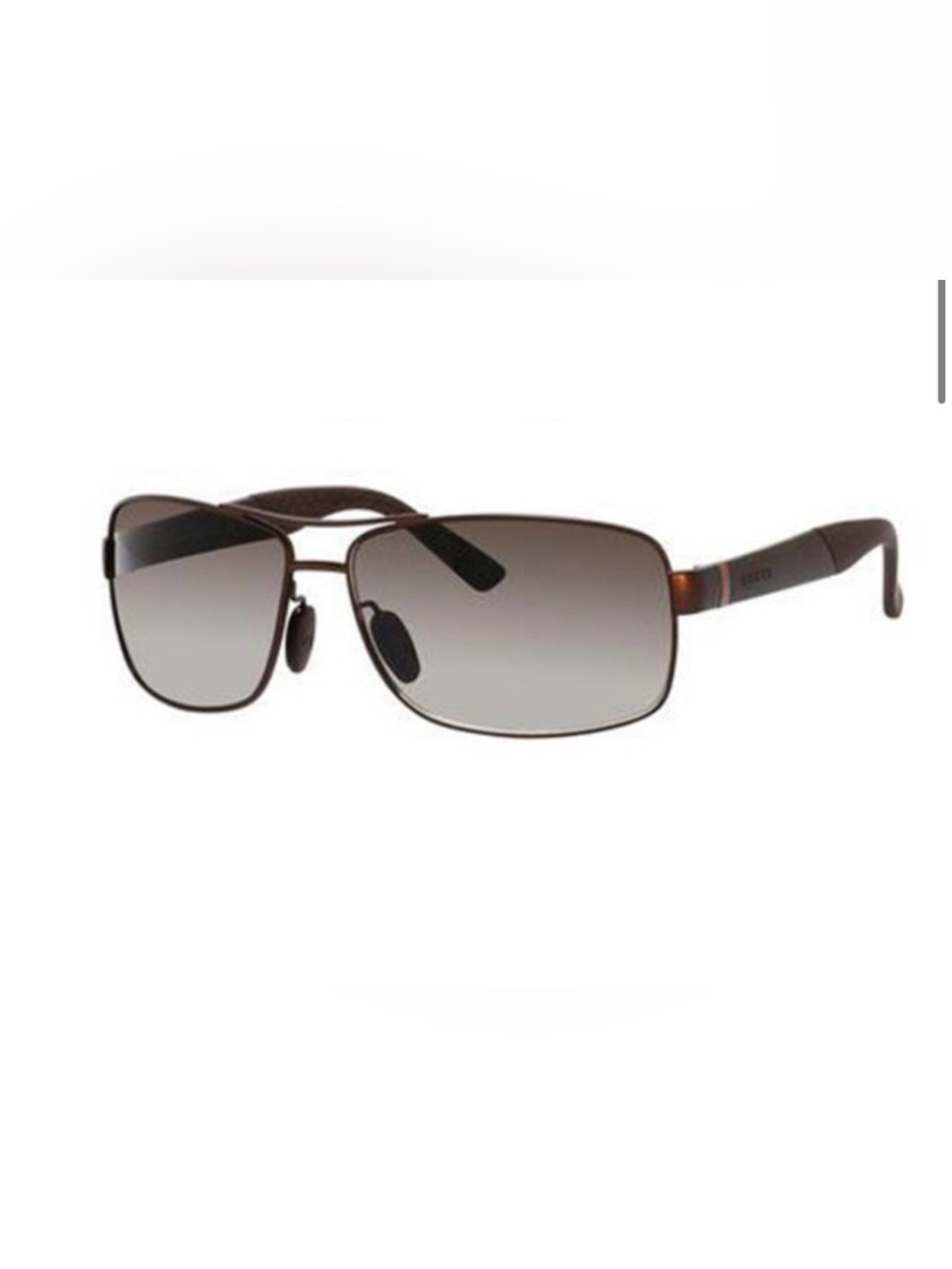 GUCCI NWOT Men's Pilot/Rect Wrap Havana Brown Gradient 63-14-130 Sunglasses